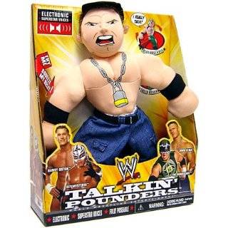 WWE Wrestling 13 Inch Plush Buddies Electronic Talkin Pounders Figure 