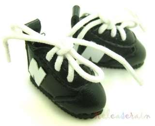 Blythe/Pullip Shoes Micro N Sneakers Leather Black  