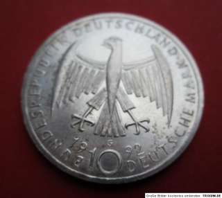 Germany 10 Mark Silver Coin   Käthe Kollwitz   1992  