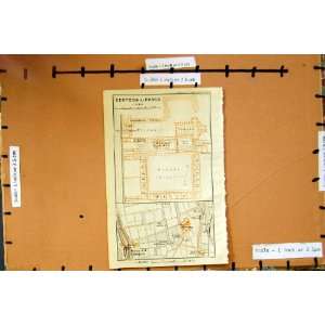   1913 MAP RIVIERA CORSICA PLAN CERTOSA DI PAVIA MANGANO