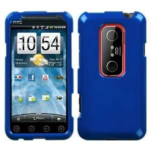  Durable Plastic Phone Protective Cover Case Solid Blue For 