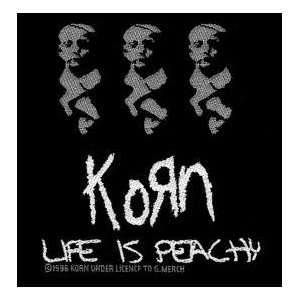  Korn Life Is Peachy Metal Band Woven Patch Everything 