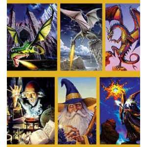  Dragons  n  Wizards   Magnetic Bookmark Pack   Fantasy Set 