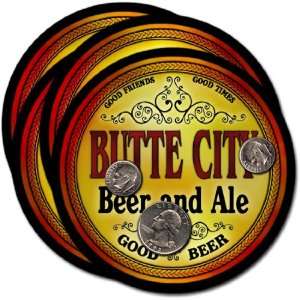  Butte City, ID Beer & Ale Coasters   4pk 