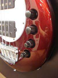 NEW Ernie Ball MusicMan BONGO 4 String Bass Candy Red 2 Humbrs  