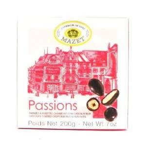 Mazet Passions Chocolate Covered Crispy Almonds & Hazelnuts 7 oz 