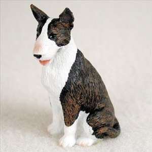    Bull Terrier Miniature Dog Figurine   Brindle: Home & Kitchen