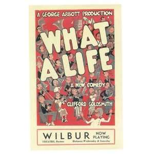    What A Life Poster Broadway Theater Play 14x22: Home & Kitchen