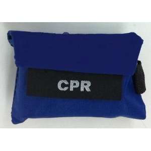 Blue   CPR Face Shield Kit W/ Gloves, CPR Keychain 