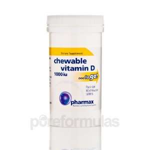  Pharmax Chewable Vitamin D 1000 IU 90 Chewable Capsules 