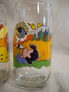 Vtg. Set of 4 McDonalds Camp Snoopy Collection Peanuts Charlie Brown 