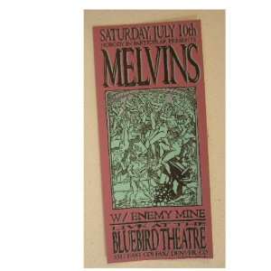  Melvins Handbill Concert Poster Cool Image Enemy Mine 