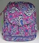 NWT Vera Bradley Bookbag Boysenberry Backpack Book School Bag New
