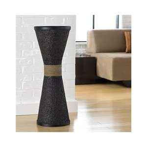  Ubud Rice Husk Decorative Vase, Wide Flute Arts, Crafts 