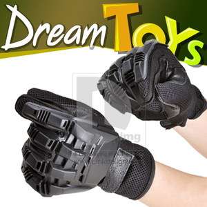 Swat HUNT Full Finger Airsoft Paintball Gear Gloves blk  