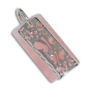   Sterling Silver 925 & Pink Agate Necklace Pendant   Jewellery Jewelry
