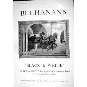  1925 ADVERTISEMENT BUCHANANS BLACK WHITE SCOTCH WHISKY 