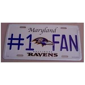  Baltimore Ravens Fan License Plate: Automotive