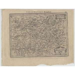 Antique Map of Europe, France, 1634