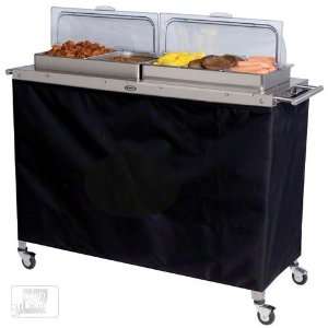    Cadco CBC 5RT 52 3/4 Grand Buffet Warming Cart