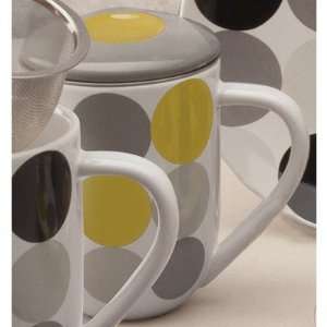  Brew Green Dots Mug with Lid