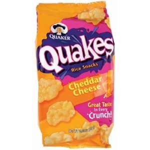 Quaker Quakes Rice Snacks Cheddar Cheese   12 Pack  