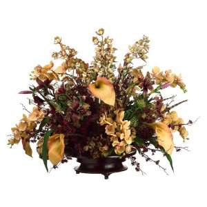   /Cymbidium /Lily in Resin Container Burgu Patio, Lawn & Garden