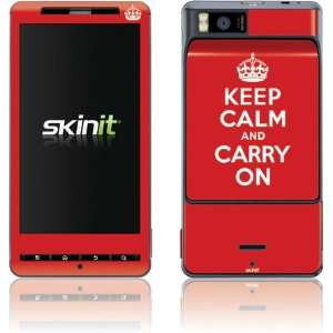  Keep Calm and Carry On skin for Motorola Droid X 