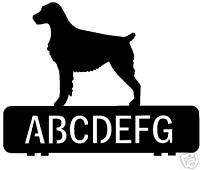 custom BRITTANY dog metal house mailbox topper sign art  