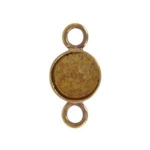  8mm Tiny Round Bronze Bezel Arts, Crafts & Sewing