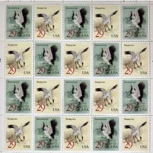  cranes set of 2 20 x 29 cent Us postage stamp #2867 68 