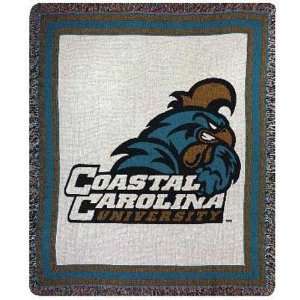 Coastal Carolina Chanticleers 50 x 60 Tapestry Woven Blanket Throw 