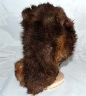 Vintage Carol Phalanger Brown Fox Fur Bonnet Childs Hat New Zealand 