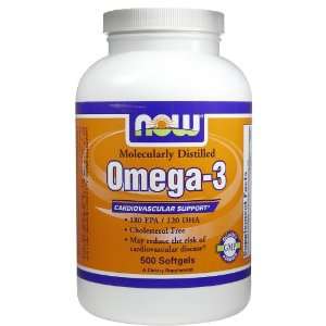  NOW Foods Omega 3 1,000 mg Softgels: Health & Personal 