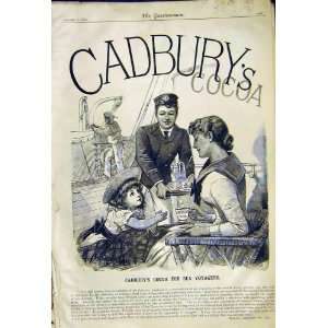 Advert CadburyS Sea Voyagers Cocoa Old Print 1892:  Home 