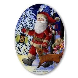   Claus Keepsake Oval Art Oval Ornament by CafePress: Home & Kitchen