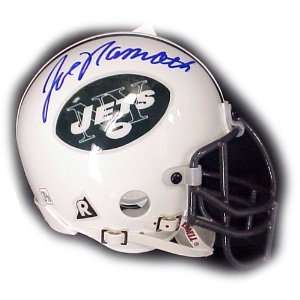  Joe Namath autographed New York Jets mini helmet 