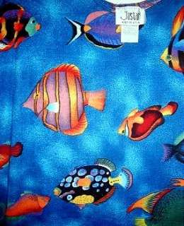 Tropical fish tank dress Jostar blue or purple M 3X  