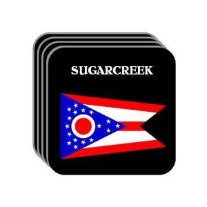 US State Flag   SUGARCREEK, Ohio (OH) Set of 4 Mini Mousepad Coasters