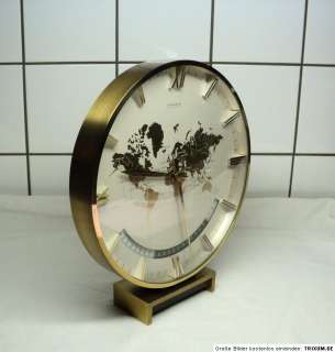   OLD GERMAN WORLD TIME CLOCK EXCELLENT CONDITION AND FUNCTION  