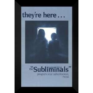  The Subliminals 27x40 FRAMED Movie Poster   Style A: Home 