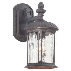   lite Sm Wall Lantern Hammered Glass Gilded Copper: Home Improvement