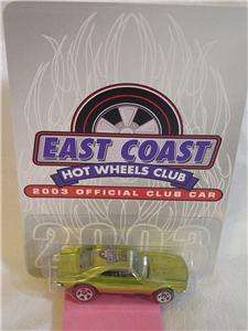   East Coast Hot Wheels Club 2003 Official Club Car # 26 of 100  