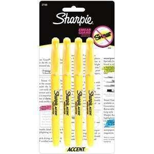   Marking Pens 27165 Sharpie Accent 4 Pack Pocket Styl: Office Products