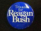 vintage reagan bush presidential campaign button  