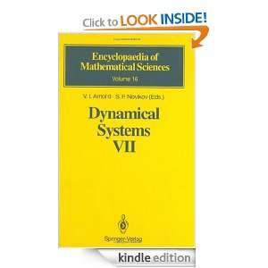 . Nonholonomic Dynamical Systems v. 7 V.I. Arnold, S.P. Novikov 