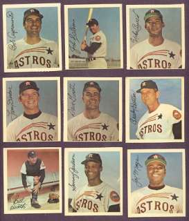1967 Houston Astros Team Issue Near Set (11/12) BV $45  