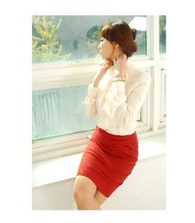   Lovely Frill Blouse, Luxury, Career Woman, Korea / WITHSTORY  