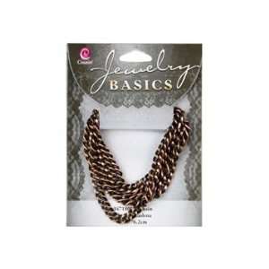  Jewelry Basics Metal Small Flat Chain 30 1/Pkg Copper (3 