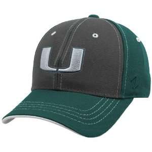   Miami Hurricanes Two tone Slingshot Fitted Hat
